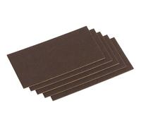 Meister 645426 - Ritaglio di feltro adesivo, 100 x 200 mm, 5 pezzi colore: marrone