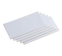 Meister 645436 - Foglio di feltro adesivo, 100 x 200 mm, 5 pezzi, colore bianco