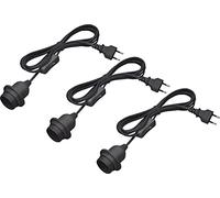 Meister 7443900 - Portalampada E27, 3,5 m, 3 pezzi, con interruttore on/off, ideale per i progetti di montaggio adatto per lampade a stelo e a sospensione, lampadario/cavo per lampada fai da te
