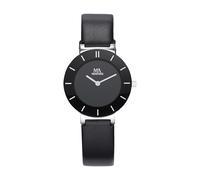 Meister Anker orologio da polso orologio in acciaio inox lucido nero pelle...