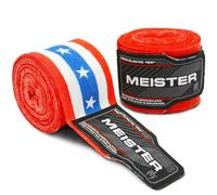 Meister Bende Semi-Elastiche da Adulto di 180 Pollici (457 cm) per MMA e Boxe (Coppia) - Americano