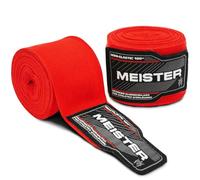 Meister Bende Semi-Elastiche da Adulto di 180 Pollici (457 cm) per MMA e Boxe (Coppia) - Rosso