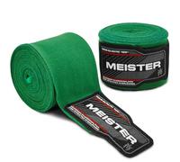 Meister Bende Semi-Elastiche da Adulto di 180 Pollici (457 cm) per MMA e Boxe (Coppia) - Verde Foresta