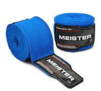 Meister Bende Semi-Elastiche da Adulto di 180 Pollici (457 cm) per MMA e Boxe (Paio) - Blu