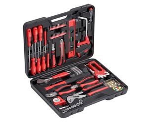 Meister Cassetta degli attrezzi 60 pezzi - Set completo di attrezzi per la casa - Compatto e versatile per il fai da te - Robusta valigetta - Ideale per la casa