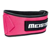 Meister Contoured Neoprene Weight Lifting Belt - Rosa Potenza Dietro Supporto XS
