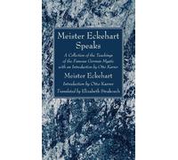 Meister Eckhart Otto Karrer Meister Eckehart Speaks (Copertina rigida)