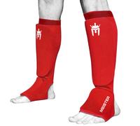 Meister Elastic Cloth Shin E Instep Guards - Muay Thai MMA Taekwondo Leg Pads