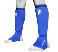 Meister Elastic Cloth Shin E Instep Guards - Muay Thai MMA Taekwondo Leg Pads