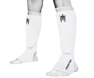 Meister Elastic Cloth Shin E Instep Guards - Muay Thai MMA Taekwondo Leg Pads