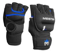 Meister Elite - Guanti in neoprene per cardio e mani pesanti, 0,5 kg, 2 pezzi, 0,5 kg, colore: Nero/Blu