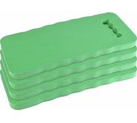 Meister Eva - Set di 4 Cuscini per Ginocchia, 40 x 18 cm, per lavori di Giardinaggio e Come Base per Seduta, con Manico, Lavabile, Colore: Verde