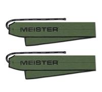 Meister Lockdown Fasce Polso - Supporto Regolabile Non Elasticizzato per Sollevamento Pesi, Forza e Cross Training - Verde Ranger