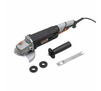 Meister Smerigliatrice angolare MWS1100 – 1100 W, 125 mm, blocco mandrino, impugnatura supplementare