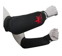 Meister MMA Protezione Avambraccio Elastica con Imbottitura in Gel Integrata (Coppia) - Nero - Taglia Bambini/XS