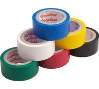Meister Nastro isolante 3,3 m x 19 mm, 6 pezzi, colori assortiti