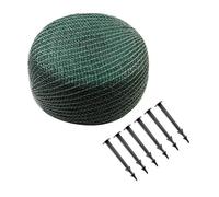 Meister Rete di Protezione per Foglie, Verde, 20 x 20 mm, con Ancoraggio al Suolo, Tessuto Robusto, Resistente alle intemperie e ai Raggi UV, per Giardino, laghetto e Piscina/Rete per laghetti