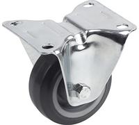 Metafranc 803400 Rotella in Gomma Piena, Diametro, 105 x 80 mm, Cuscinetto a rulli, Grigio, Ø 80 mm