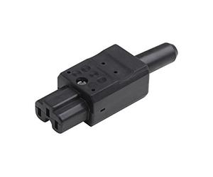 Meister Spina per dispositivi termici - nero - 250 V - 10 A - resistente a temperature fino a 155 °C - con beccuccio antipiega/presa per dispositivi a contatto unico / 7421990