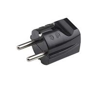 Meister - Spina Schuko, in plastica, 250 V, 16 A, sezione massima del cavo 2,5 mm², IP20 per interni, ingresso dritto, spina Schuko con serracavo, 7421020, colore: nero