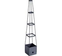 Meister Torre per Piante da 150 x 25 x 25 cm, per pomodori e Piante, con Supporto per Piante, Serbatoio dell'Acqua da 2,5 l Come Sistema di irrigazione, Altezza Regolabile, Torre di Pomodoro