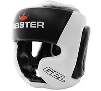 Meister Uomo Gel Fullface Training Head Guard MMA, Boxe e Muay Thai, Donna Ragazza Ragazzi Uomo, White/Black, Large/X-Large