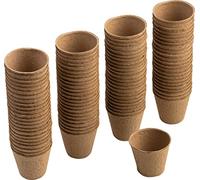 Meister Vasi da coltivazione, Ø 6 cm, pratico set da 96 pezzi, in cellulosa di carta, biodegradabili, vaso per semi, piante vegetali, WU9968300