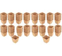 Meister Vaso da coltivazione 8 x 8 cm, pratico set da 48 pezzi, 100% senza torba in cellulosa certificata PEFC - biodegradabile/vaso per piante/sementi/coltivazione vegetale / 9968280