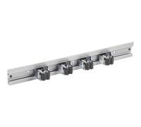 Meister, Barra porta attrezzi in alluminio, incl. 4 supporti per attrezzi, 500 mm, 9953160