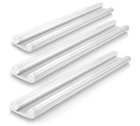 Meisterfaktur Paraspifferi sottoporta - Per tutte le porte - Paraspifferi porta blindata ideale per una tenuta efficace contro correnti d'aria, rumore e freddo (3 pezzi (bianco))