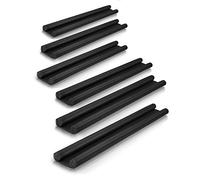 Meisterfaktur Paraspifferi sottoporta - Per tutte le porte - Paraspifferi porta blindata ideale per una tenuta efficace contro correnti d'aria, rumore e freddo (6 pezzi (nero))