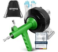 Meisterfaktur Sonda Sturatubi per Pulizia [7,5 m] - Funzione Automatica - Molla Stura Tubi Ideale con Alimentazione Automatica - Sonda Idraulica Stura Lavandini e Scarichi per Amanti del Fai da Te!