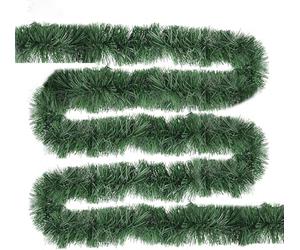 Meisterhome® Ghirlanda natalizia artificiale di alta qualità, verde, lunghezza 5/10 m, ghirlanda di rami di abete, decorazione natalizia, per esterni e interni (5 m)