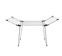 Meisterhome® Stendibiancheria extra stabile con ali per indumenti lunghi, asciugabiancheria stabile - per interni ed esterni - lunghezza 19 m