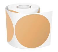 Meitaat 300 adesivi rotondi marroni, grandi 100 mm, autoadesivi, per codificare i colori, impermeabili, per traslochi, scuole, magazzini