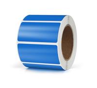 Meitaat Adesivi rettangolari blu, 50 x 25 mm, codice colore autoadesivo, 500 pezzi