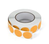 Meitaat Bollini Adesivi Arancioni 19 mm Rotondi Punti in Rotolo 1000 Pezzi | Etichette Autoadesive Rimovibili, Resistenti all’Acqua, per Cartelle e Scatole, Codifica a Colori per Organizzare Oggetti
