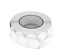 Meitaat Bollini Adesivi Bianchi 19 mm Rotondi Piccoli in Rotolo 1000 Pezzi | Etichette Autoadesive Rimovibili, Resistenti all’Acqua, per Cartelle e Scatole, Codifica a Colori per Organizzare Oggetti