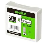 meite Chiodi a Spillo 23GA da 15 mm, Micro Chiodi Senza Testa Zincati per Chiodatrice a Spillo - Ideali per Falegnameria Fine e Rifiniture, Confezione da 10.000 Pezzi