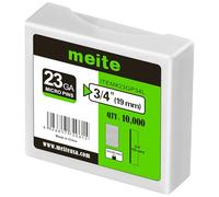 meite Chiodi a Spillo 23GA da 19 mm, Micro Chiodi Senza Testa Zincati per Chiodatrice a Spillo - Ideali per Falegnameria Fine e Rifiniture, Confezione da 10.000 Pezzi