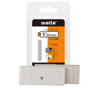 meite Chiodi senza testa in acciaio inox 304 da 2,5 cm, micro 23 GA, per pistole per unghie, per finiture, artigianato e lavorazione del legno (1.500 pezzi)