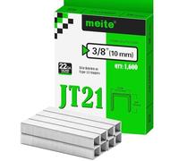 meite Graffette Tipo 53 da 10 mm, Corona 11,2 mm, Filo Sottile Zincato per Graffatrice, Ricarica di Graffe per Tappezzeria, Mobili e Lavori Creativi (1.600 pezzi)