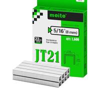 meite Graffette Tipo 53 da 8 mm, Corona 11,2 mm, Filo Sottile Zincato per Graffatrice, Ricarica di Graffe per Tappezzeria, Mobili e Lavori Creativi (1.600 pezzi)