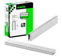 meite Graffette Tipo 90/16 mm a Corona Stretta, 18 Gauge, Graffette Zincate per Graffatrice, Ideali per Tappezzeria, Mobili, Scatole in Legno e Progetti Fai-da-Te - 4.000 Pezzi