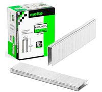 meite Graffette Tipo 90/25 mm a Corona Stretta, 18 Gauge, Graffette Zincate per Graffatrice, Ideali per Tappezzeria, Mobili, Scatole in Legno e Progetti Fai-da-Te - 4.000 Pezzi
