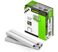 meite Graffette Type 80 da 10 mm, Punti Serie 80 Zincati per Pinzatrice - Ideali per Moquette, Tessuti da Divano, Pelle/Tessile, Sedili Auto e Falegnameria - 10.000 Pezzi