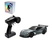 Meiurlex Auto da corsa RC 1:43, 4WD, Mini Drift, auto telecomandata con pinze dei freni simulate, carrozzeria metallica, ruote a cambio rapido, modello RTR ricaricabile, per hobby e collezionisti