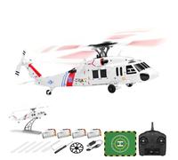 Meiurlex K270 UH-60L RC elicottero, Black Hawk 4CH telecomando elicottero con posizionamento ottico del flusso e posizione dell'altezza, aereo stabilizzato da 2,4 GHz per hobbisti (batteria 4 pezzi)