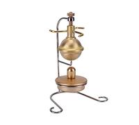 Meiurlex Mini modello di motore a vapore che funziona, 6,8 x 10 x 13,2 cm Mini modello di motore a vapore in rame puro, giocattolo STEM per esperimenti di fisica