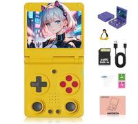 Meiurlex RG34XXSP - Console portatile da gioco IPS, 3,4 pollici, sistema Linux Retro, con scheda TF da 256 G, 11000 + giochi, console arcade per adulti